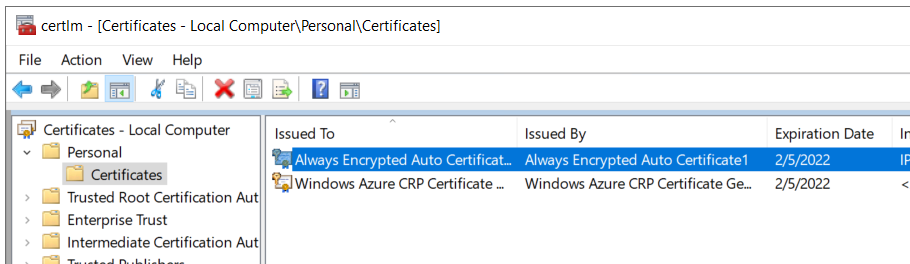 SQL Server Always Encrypted