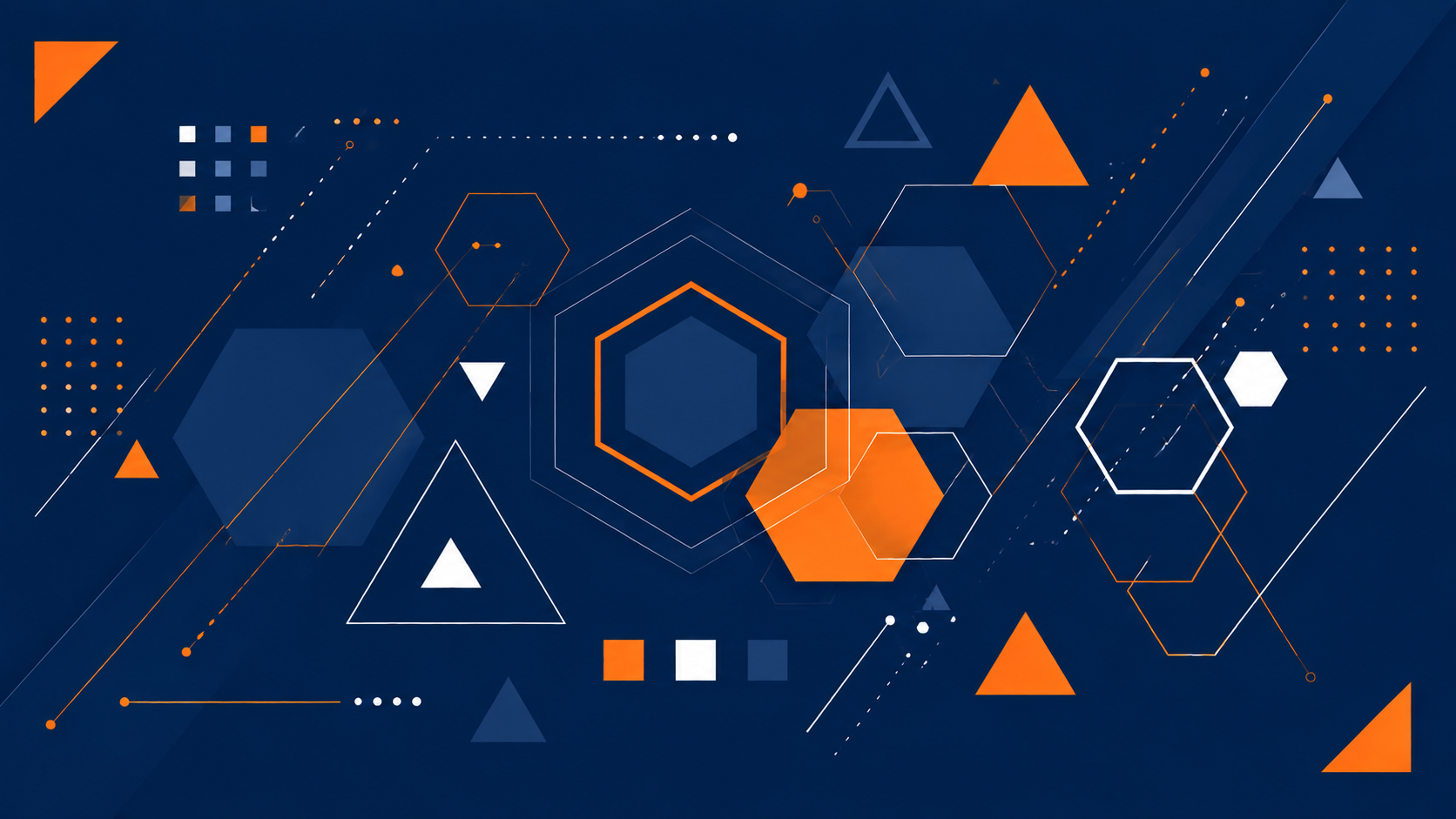 An abstract image of orange and white shapes on a dark blue background, representing SQL Server answers